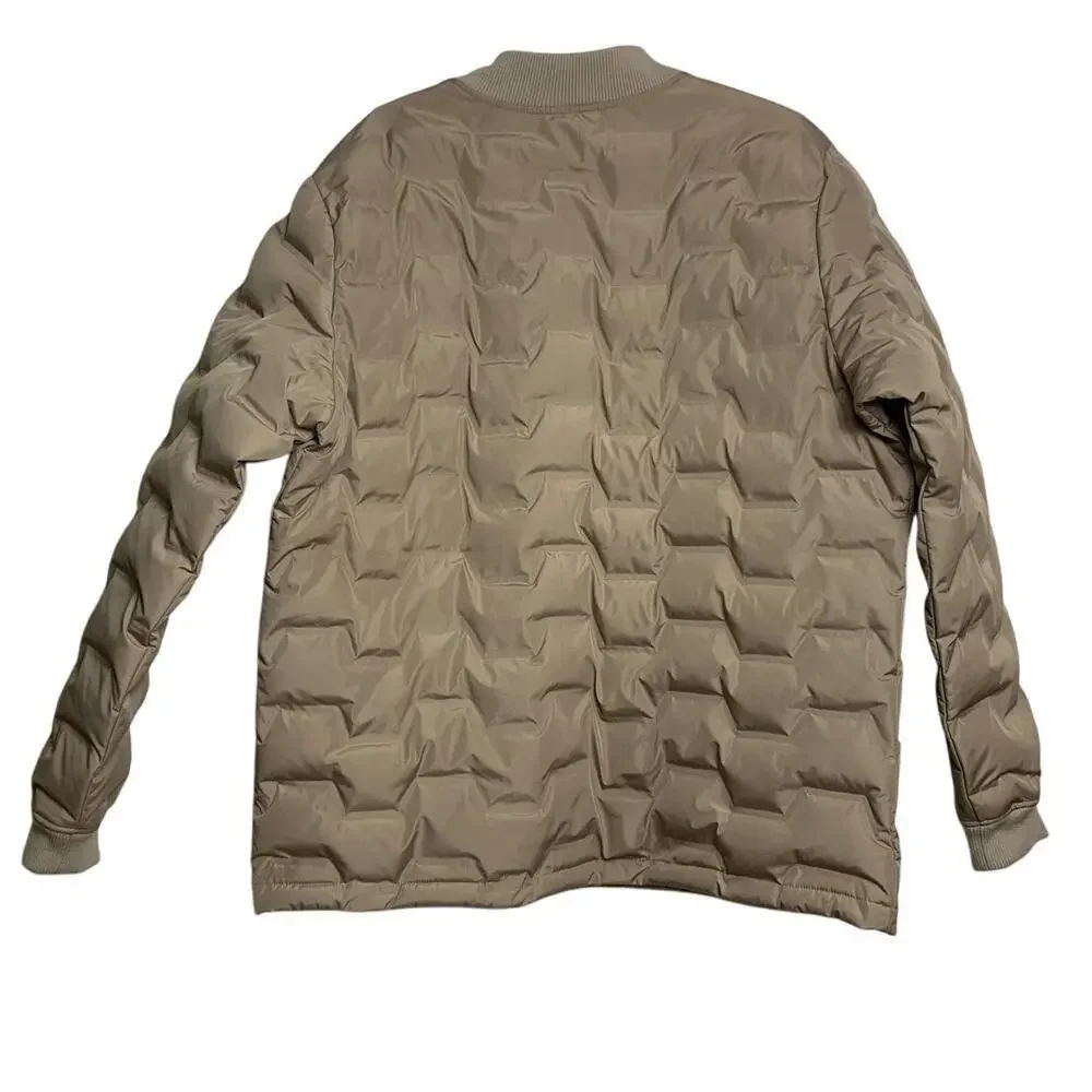 Alpine Designs Beige Zig Zag Puffer Coat Size XL